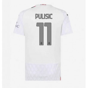 AC Milan Christian Pulisic #11 Gostujuci Dres za Ženska 2023-24 Kratak Rukavima